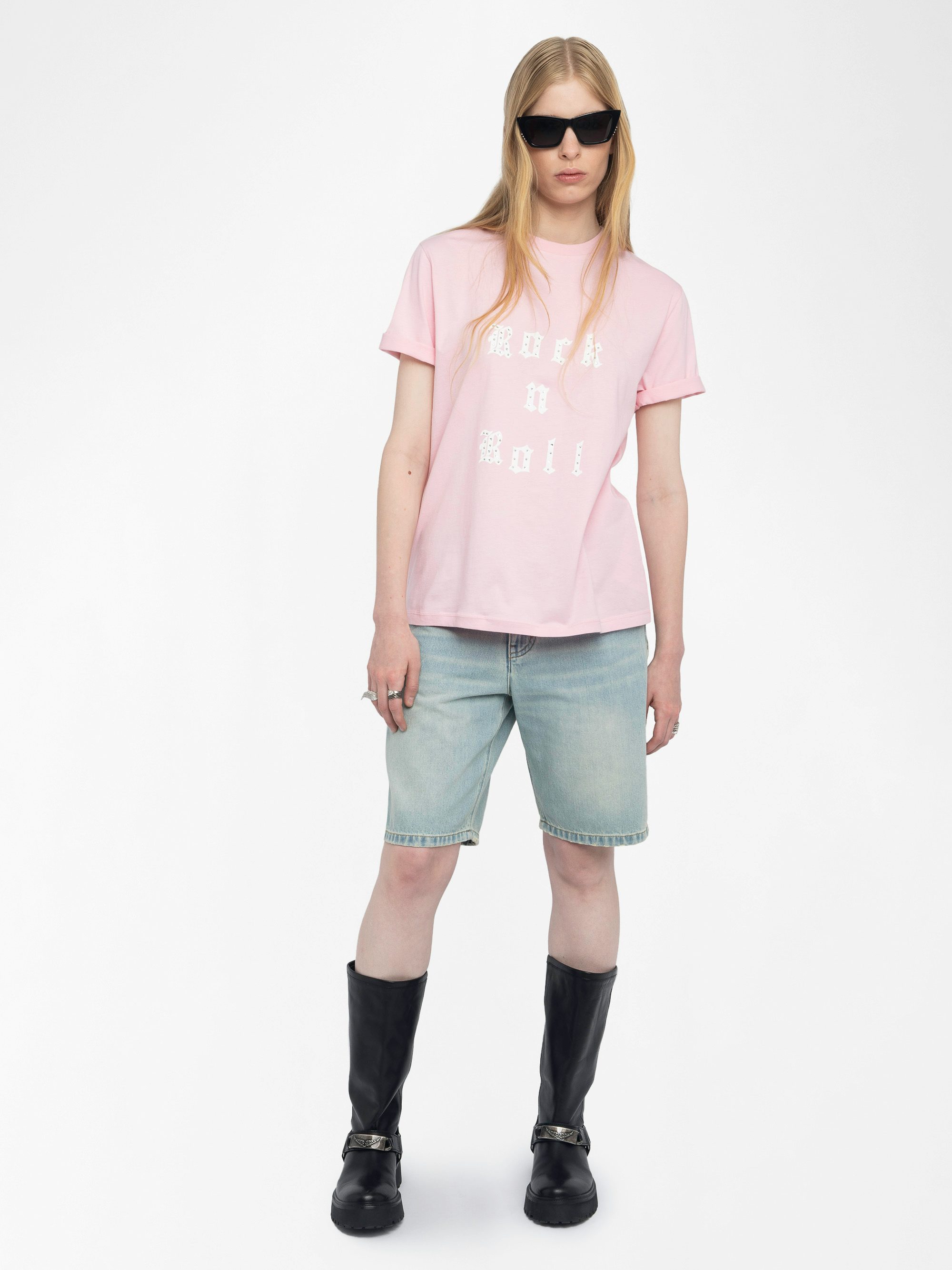 Edwin T-shirt - Short-sleeved loose-fitting round neck T-shirt.